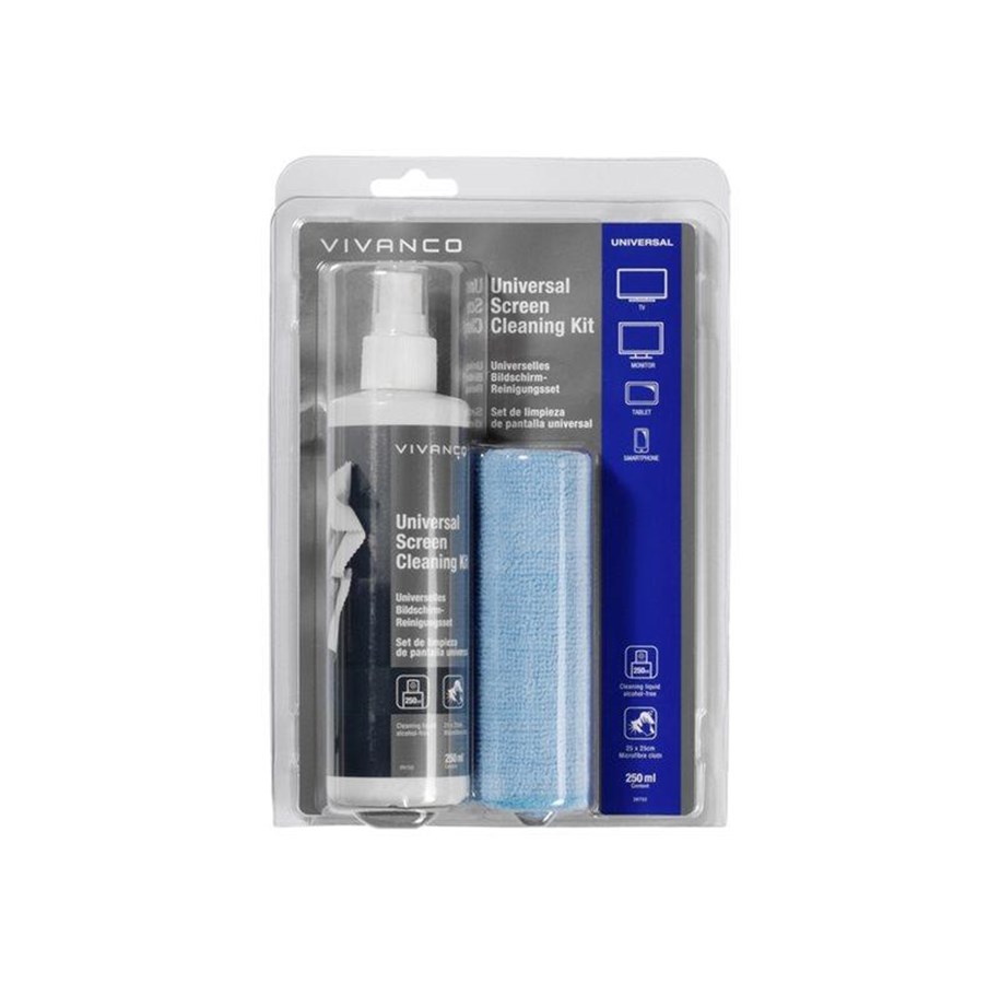 Akcesoria komputerowe - Vivanco Universal Screen Cleaning Kit 250 ml - 4008928397529