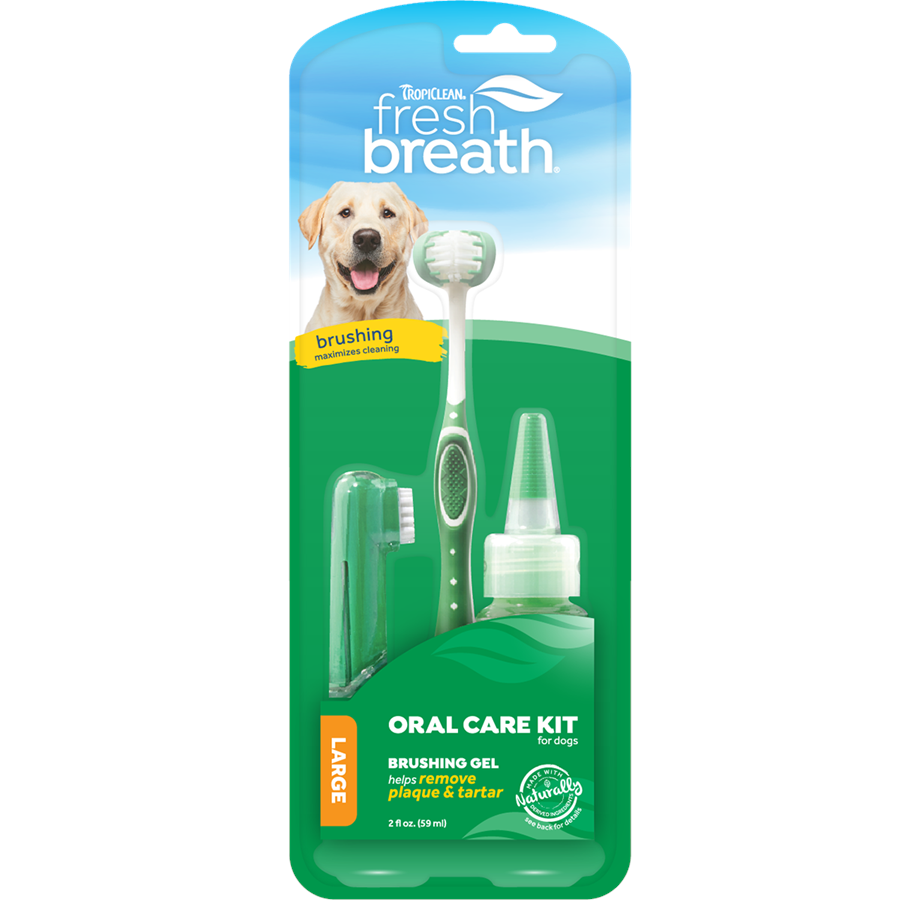 Psy - Tropiclean Fresh Breath Oral Care Kit for Large Dogs 59ml - 61815