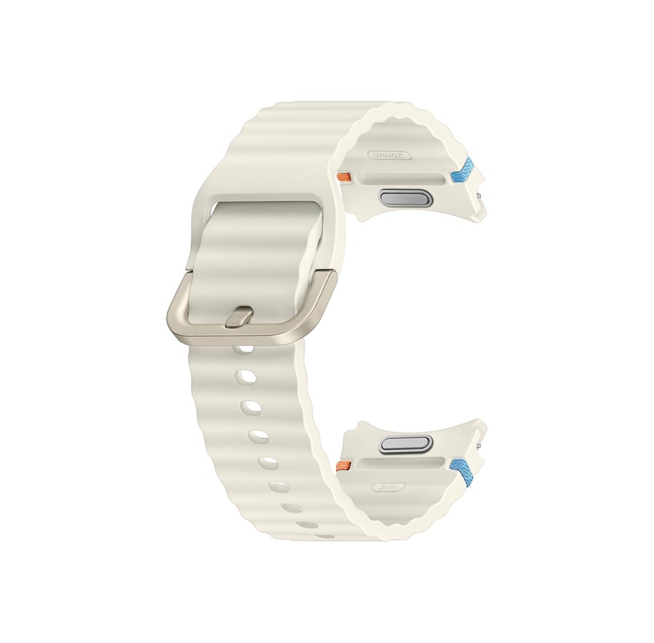 Smartwatch - akcesoria - Samsung Galaxy Watch7 Sport Band (S/M) - Cream - ET-SNL30SWEGEU