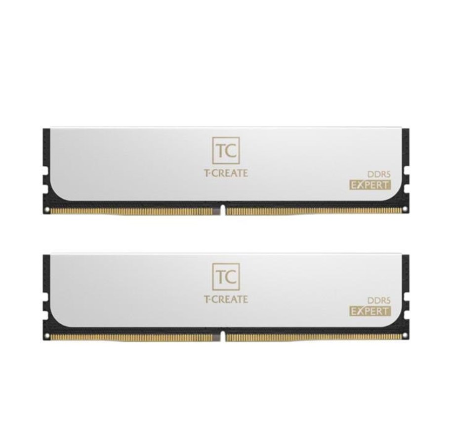 RAM - Team Group T-Create Expert DDR5-6400 - 32GB - CL32 - Dual Channel (2 pcs) - Intel XMP - Biały - CTCWD532G6400HC32ADC01