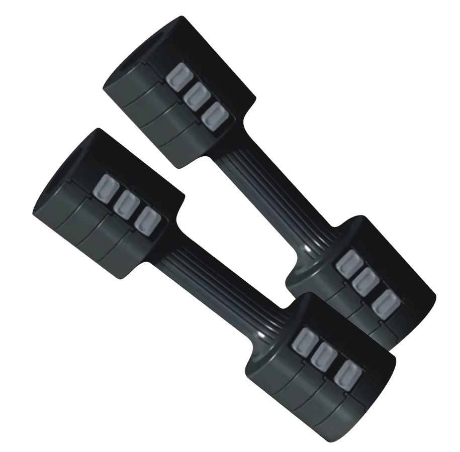Sport i fitness - ASG Adjustable Dumbbell Set 5 kg Black - ASG5127BLACKONE SIZE