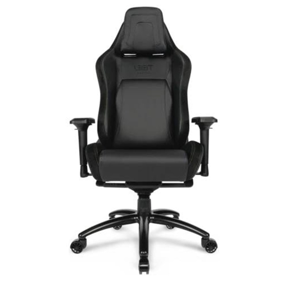 Fotel gamingowy - L33T E-Sport Pro Comfort Gaming Chair (PU) Black Krzesło gamingowe - Czarny - Skóra PU - 170 kg - ESPC-BLACK