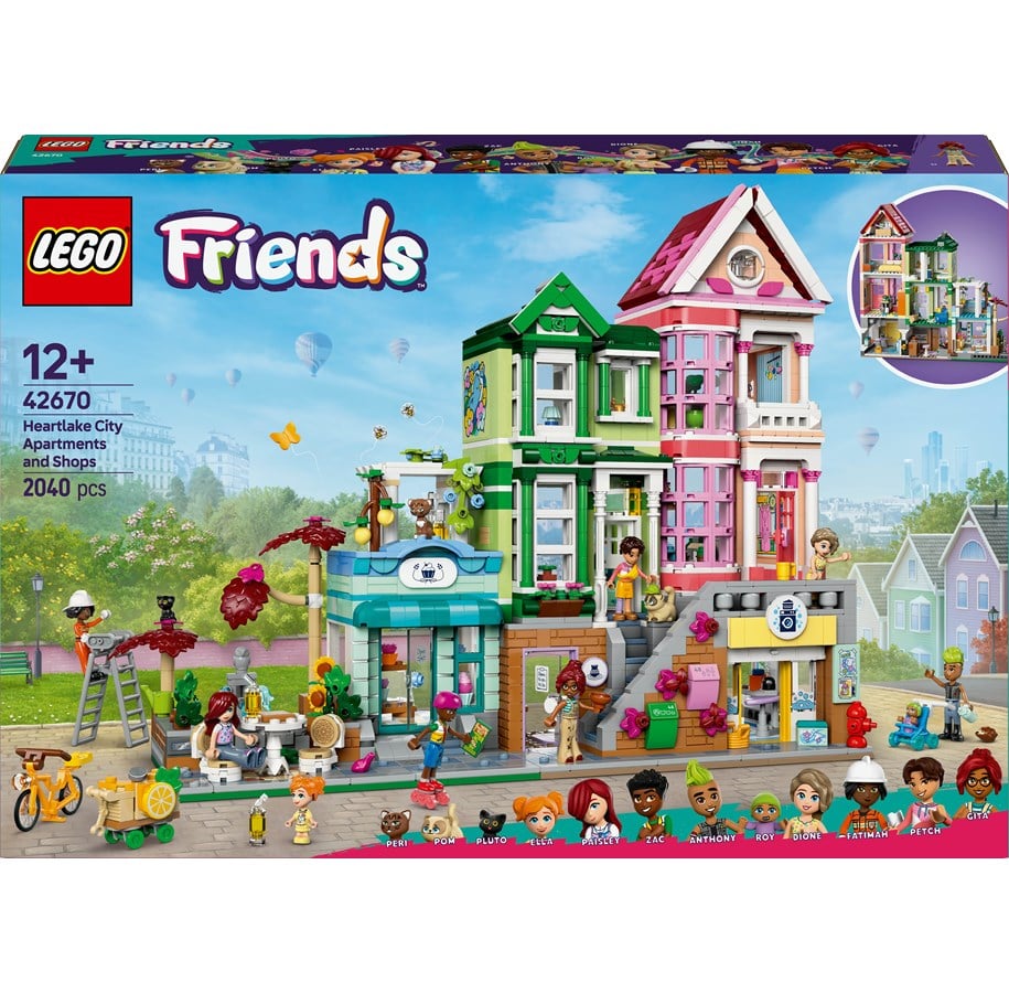LEGO®  - LEGO Friends 42670 Mieszkania i sklepy w mieście Heartlake - 42670
