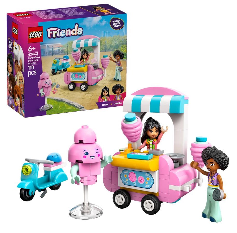 LEGO®  - LEGO Friends 42643 Stoisko z watą cukrową i skuter - 42643