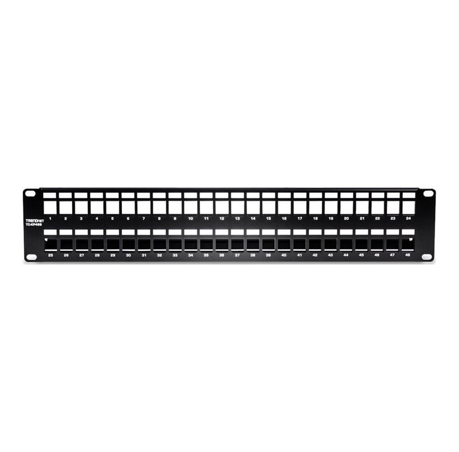 Akcesoria sieciowe - TRENDnet TC-KP48S - patch panel (blank) - 2U - 19" - TC-KP48S