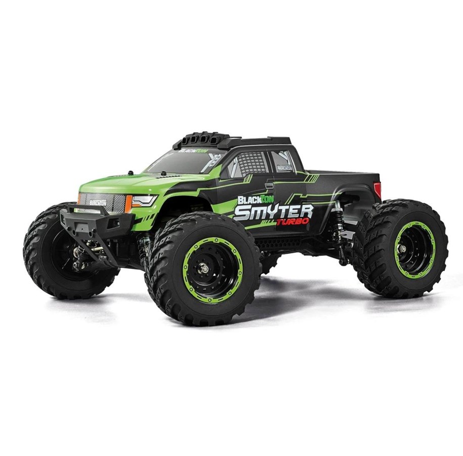 Zdalnie sterowane zabawki - BLACKZON Smyter MT Turbo 1/12 4WD 3S Brushless - Green - 540230