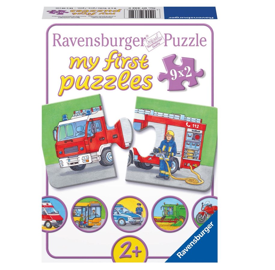 Puzzle - Ravensburger Special Vehicles puzzle 9x2pcs. Podłoga - 073320