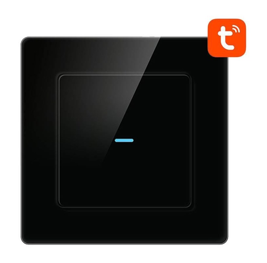 Inteligentny dom - Avatto Smart Light Switch WiFi N-TS10-B1 1 Way TUYA (black) - N-TS10-B1