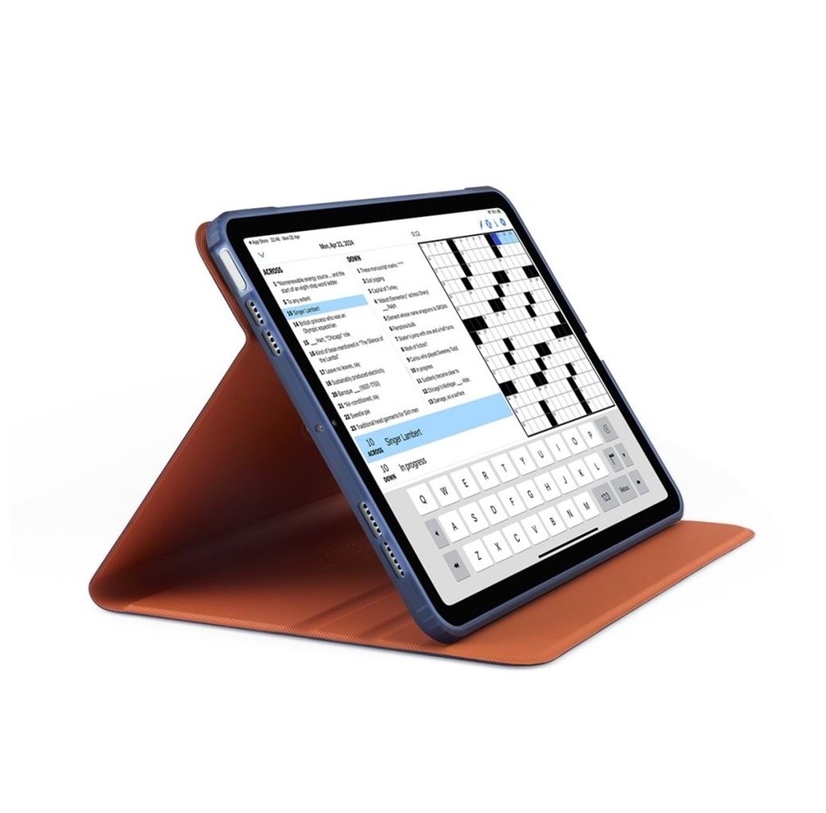 Tablet - pokrowce i etui - Pipetto Origami No5 Rotating Folio Case - blue- iPad Air 10.9" (2022/2020)/11" 2024/2025/2026 - P059-113-AD
