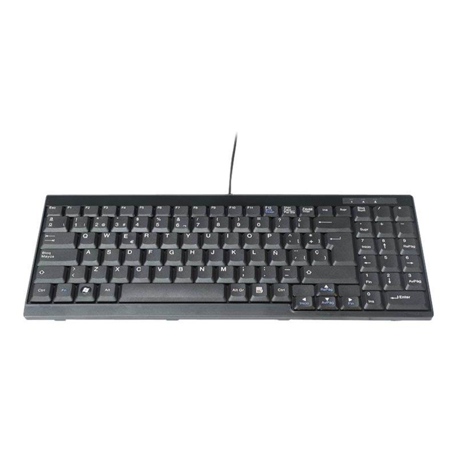 Klawiatura - DIGITUS DS-72000ES - keyboard - QWERTY - Spanish - black Input Device - Klawiatury - Hiszpański - Czarny - DS-72000ES