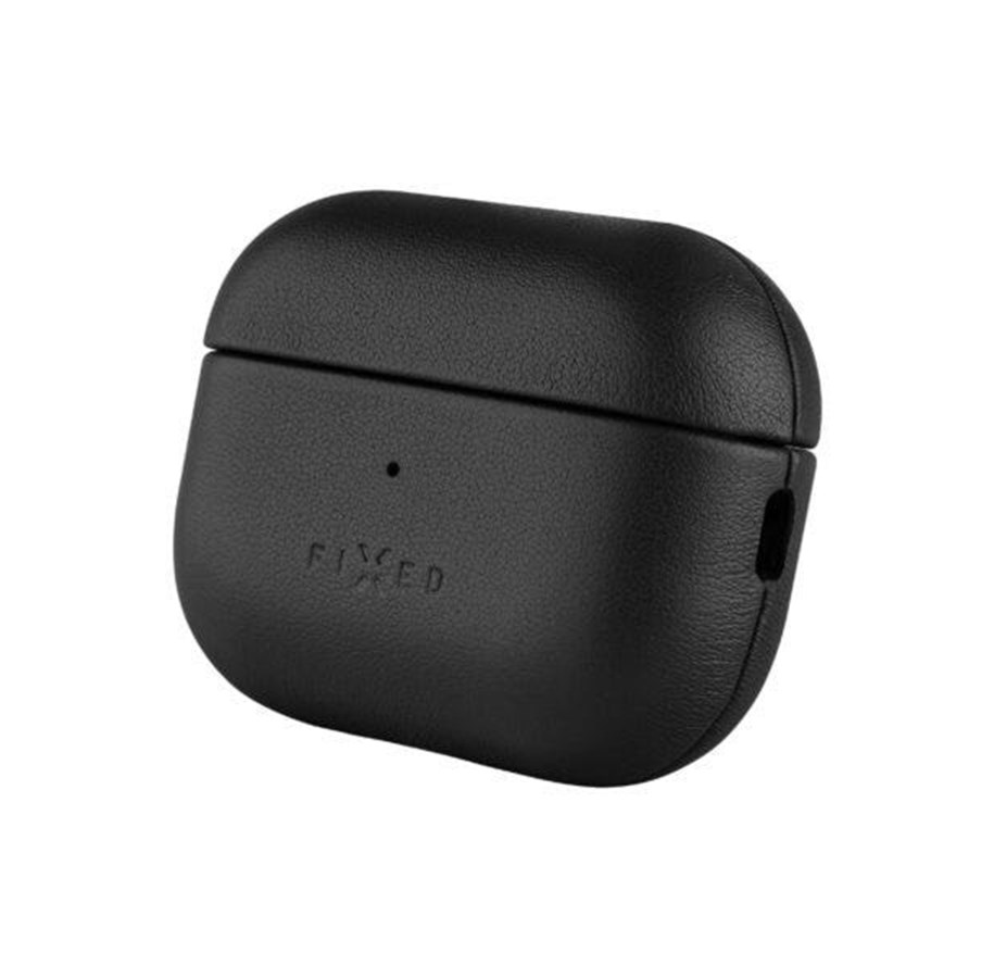 Telefon - Pokrowiec i etui - FIXED PodsLeather Case for Airpods 3 - Black - FIXLP-816-BK