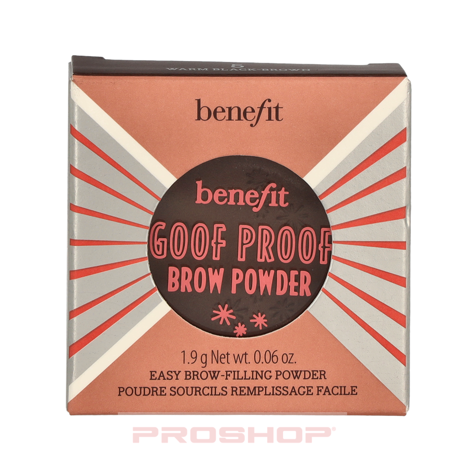 Makijaz - Benefit Cosmetics Goof Proof Brow Powder - No. 5 Warm Black-Brown - 602004140418