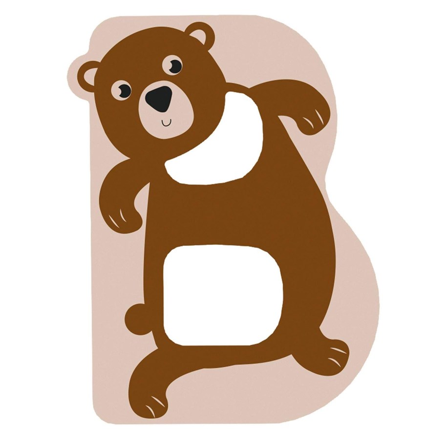 Kreatywne gry - Small Foot - Wooden Animal Children's Letter - B - 12509