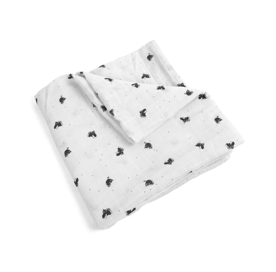 Akcesoria dla niemowlat - Filibabba Muslin Swaddle Diaper 120x120 cm GOTS - Lucky - FI-03361