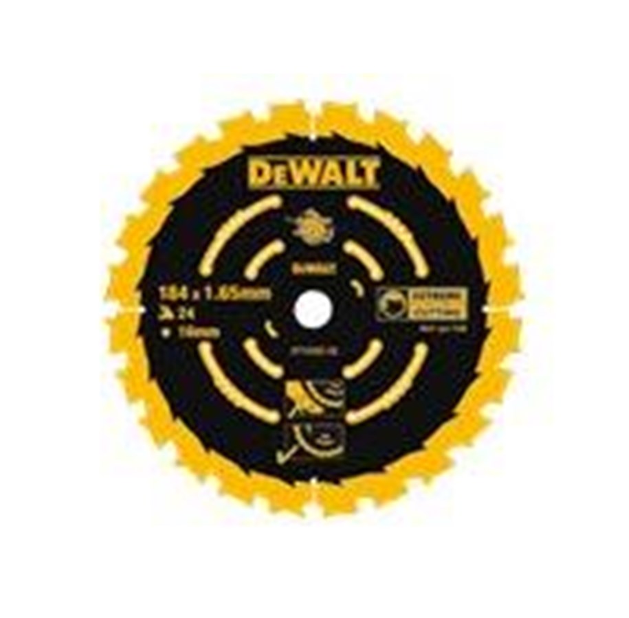 Pila tarczowa - Dewalt DT10301-QZ EXTREME 2nd Fix Circular Saw Blade 165mm 20mm Bore 40T - DT10301