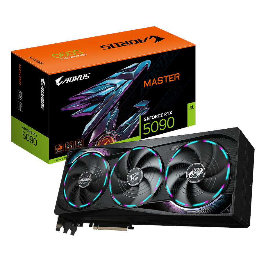 Karta graficzna - GIGABYTE GeForce RTX 5090 AORUS Master - 32GB GDDR7 RAM - Karta graficzna - GV-N5090AORUS M-32GD