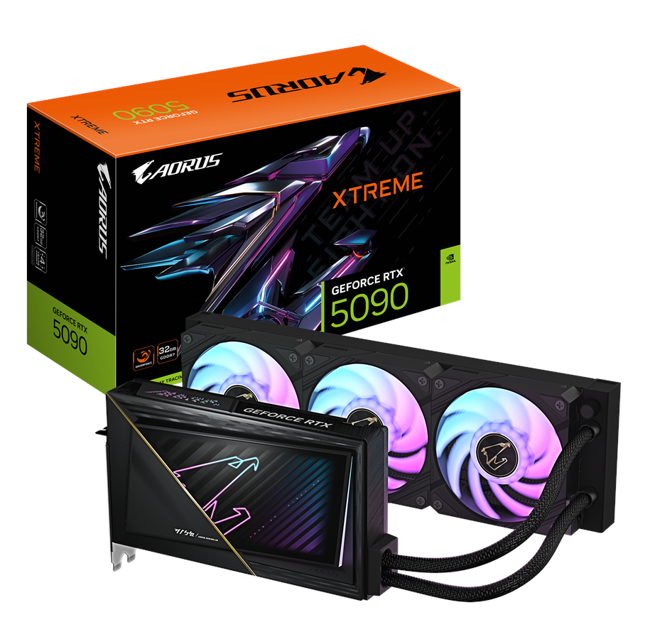 Karta graficzna - GIGABYTE GeForce RTX 5090 AORUS Xtreme WaterForce - 32GB GDDR7 RAM - Karta graficzna - GV-N5090AORUSX W-32GD