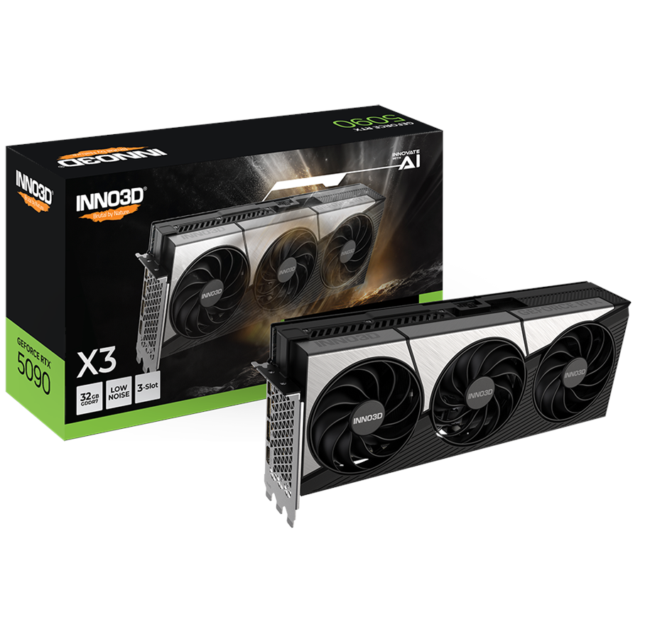Karta graficzna - Inno3D GeForce RTX 5090 X3 - 32GB GDDR7 RAM - Karta graficzna - N50903-32D7-17593928