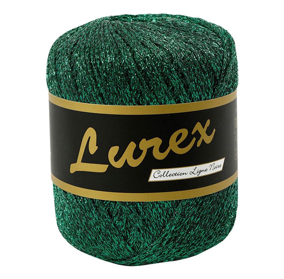 Kreatywne gry - Creativ Company Lurex Glitter Yarn Green 160m - 421472