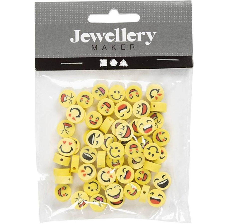 Kreatywne gry - Creativ Company Figure beads Smiley 60 pcs. - 696090
