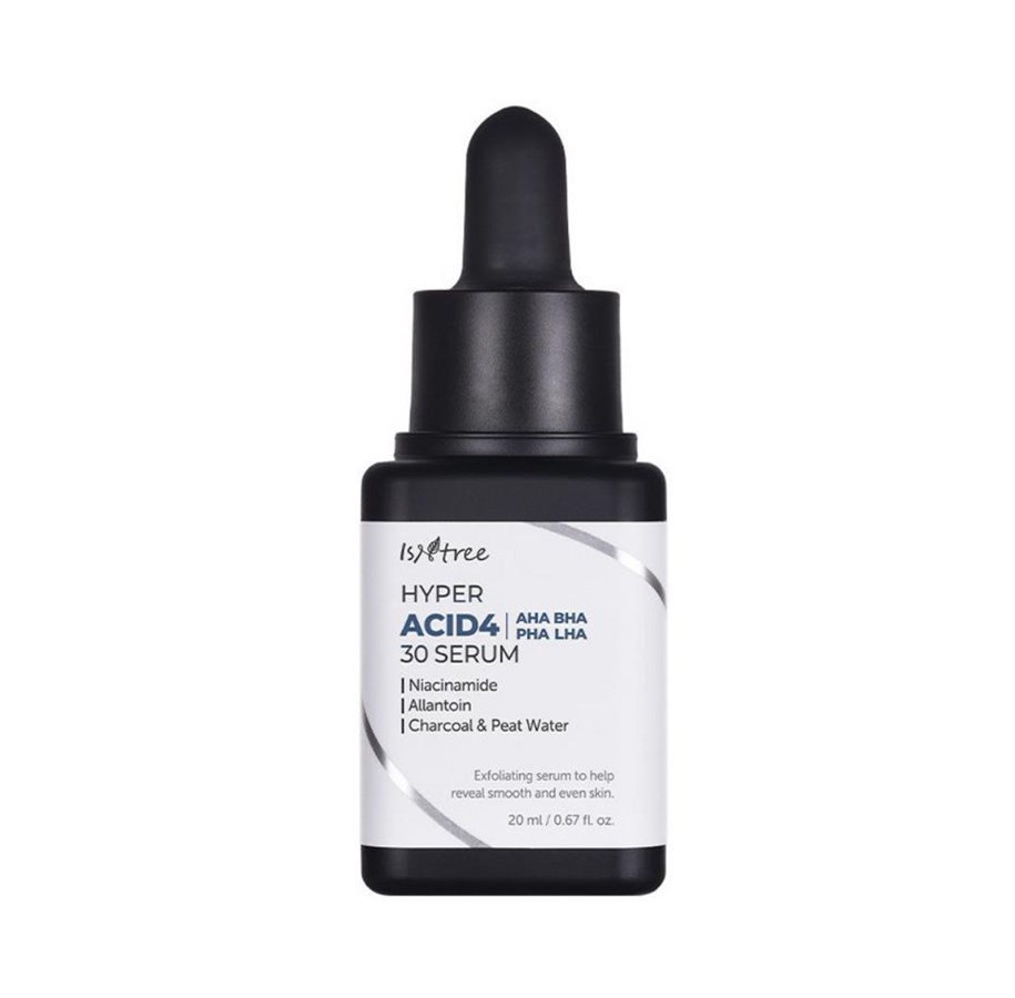 Pielegnacja twarzy - ISNTREE Hyper Acid 4 AHA BHA PHA LHA 30 Serum - 8809800940880