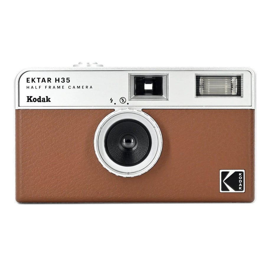 Aparat fotograficzny - KODAK EKTAR H35 Film Camera Brown - RK0102