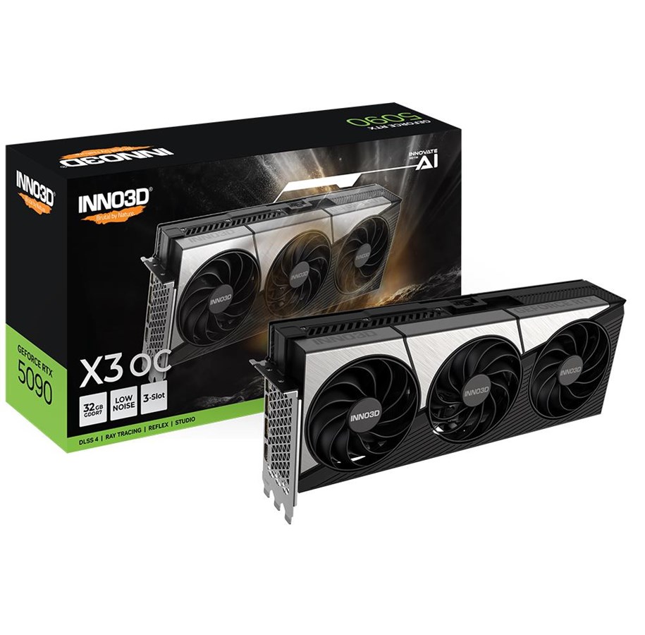 Karta graficzna - Inno3D GeForce RTX 5090 X3 OC - 32GB GDDR7 RAM - Karta graficzna - N50903-32D7X-17593928