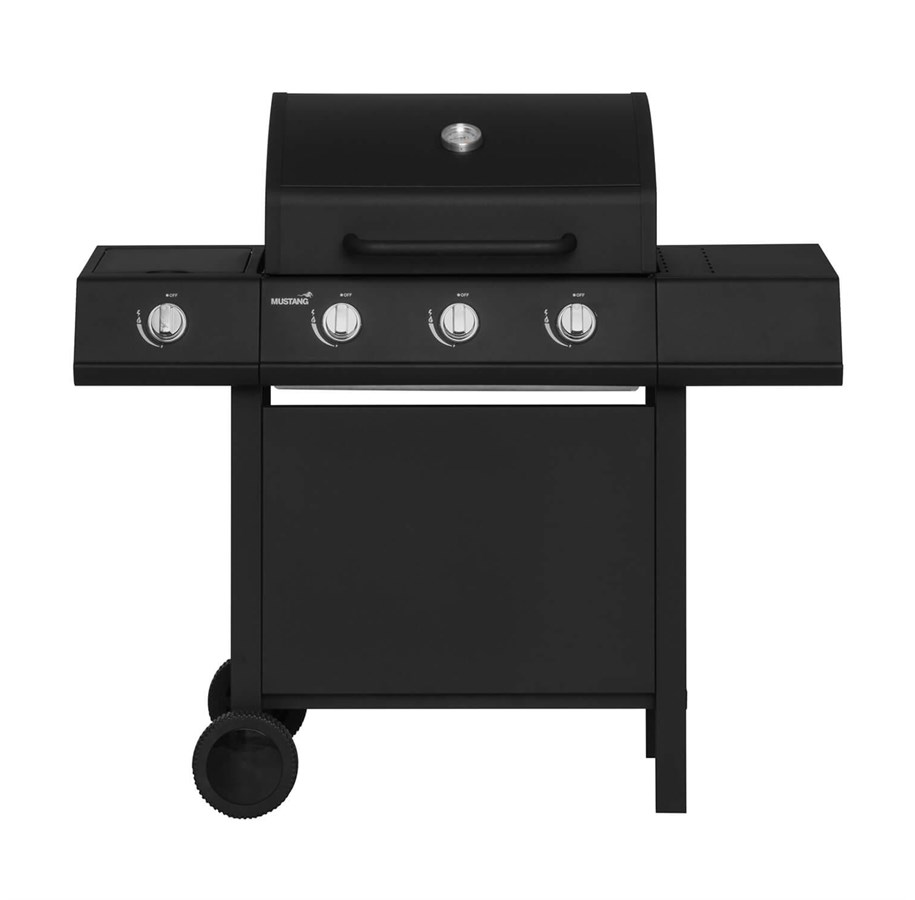 Grill i akcesoria grillowe - MUSTANG Gas Grill Kingsville 3+1 Black - 641016