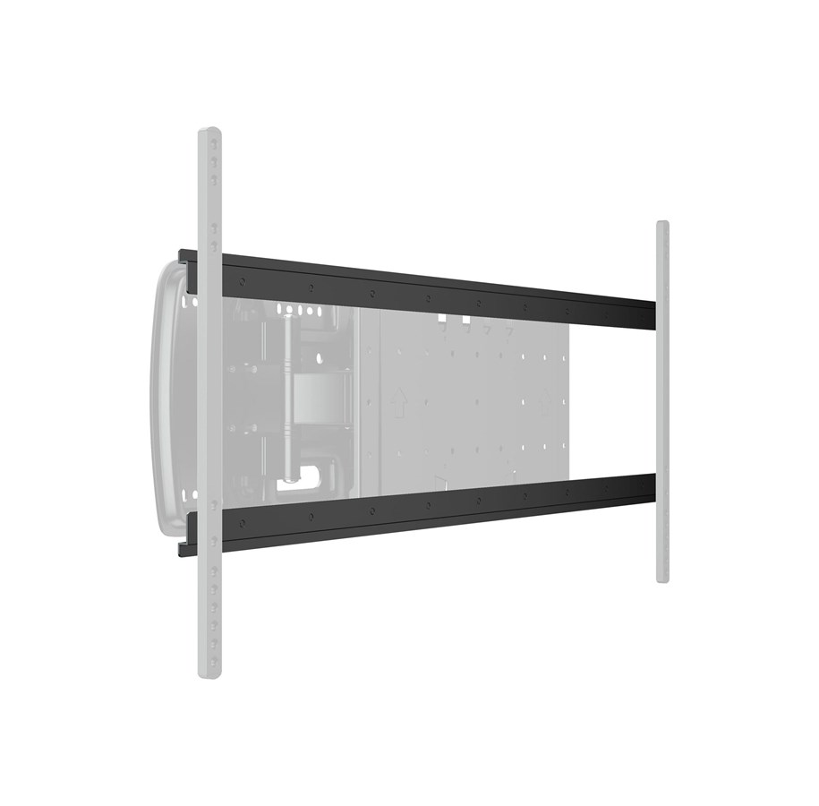 Uchwyty scienne, uchwyty AV i meble AV - Multibrackets M mounting component - tilt - black - Max 50 kg - recommended for 86" - 7350022738317