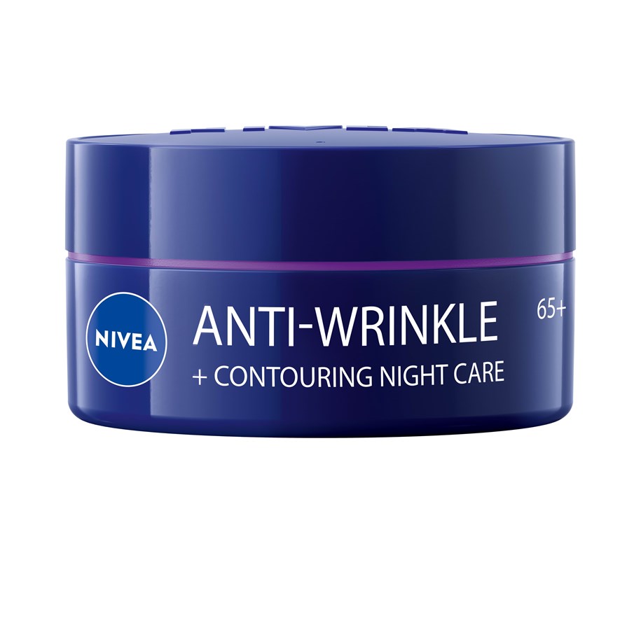 Pielegnacja twarzy - Nivea Anti-Wrinkle + Contouring Night Care 65+ – 50 ml - 9005800311265