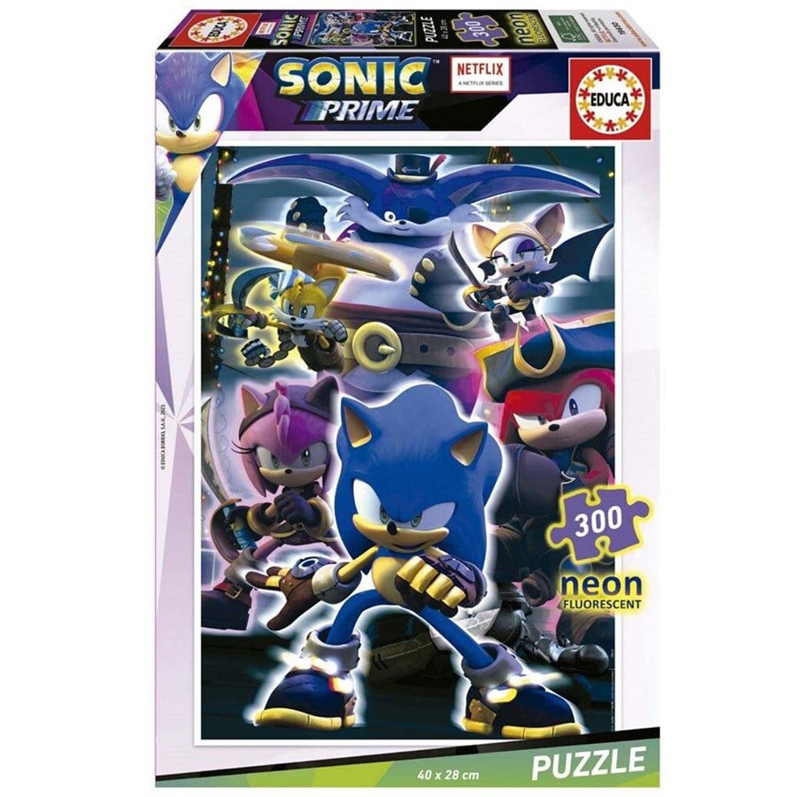 Puzzle - Educa 300 Sonic Prime Neon - 80-19630