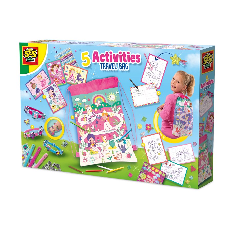 Kreatywne gry - SES Creative 5 Activities Travel Bag - S02401