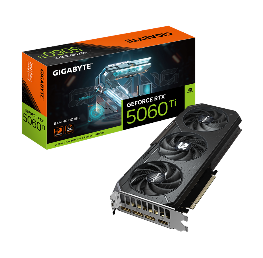 Karta graficzna - GIGABYTE GeForce RTX 5060 Ti GAMING OC - 16GB GDDR7 RAM - Karta graficzna - GV-N506TGAMING OC-16GD