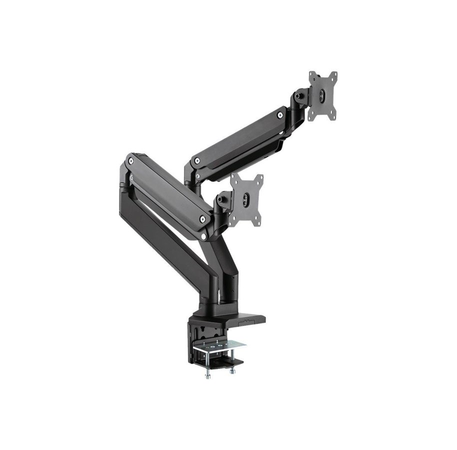 Uchwyty ścienne, uchwyty AV i meble AV - Roline Dual LCD Monitor Stand Pneumatic - Max 15 kg - recommended for - 17.03.1117