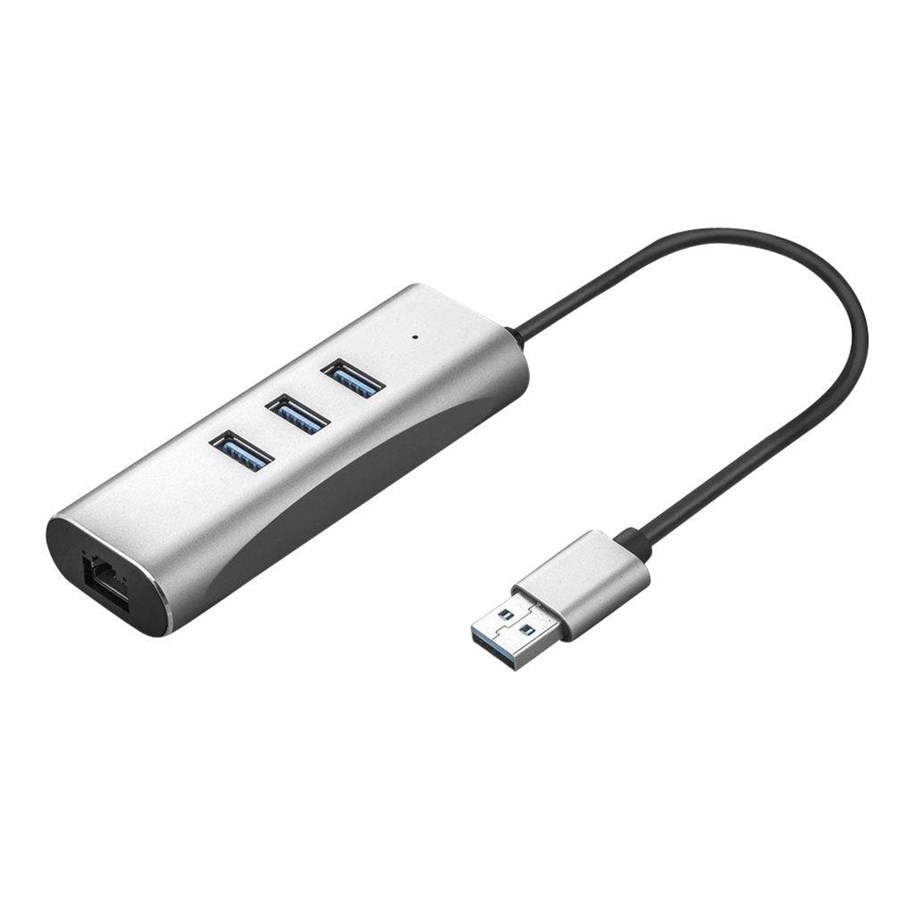 Adapter Sieciowy  (karta sieciowa, serwer druku, itp.) - Roline VALUE - network adapter - USB-C 3.1 - USB 3.0 x 3 + Gigabit Ethernet x 1 + USB 3.1 x 1 - 12.99.1116