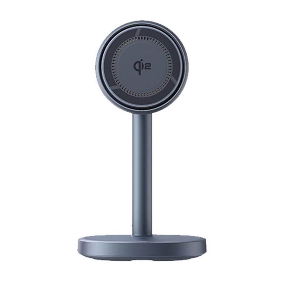 Telefon - Adapter i Ladowarka - Baseus Inductive Charger Stand Orbit 2 Pro Qi2 20W Gray - P10273500813-00