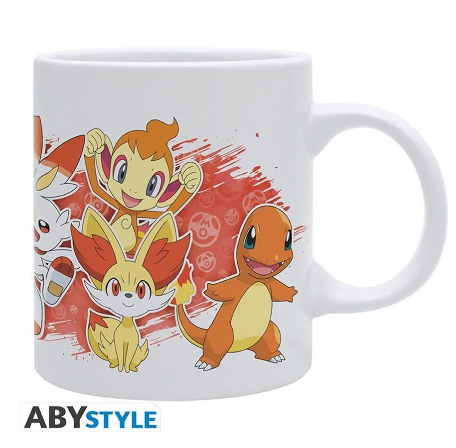 Drobiazgi - ABYstyle - POKEMON Mug Fire Starters White - Kubek - MG3946