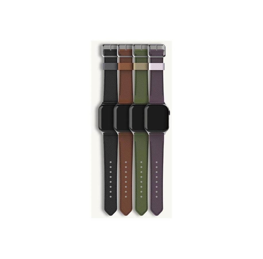 Smartwatch - akcesoria - OtterBox Symmetry Cactus Leather Watch Band for Apple Watch 40/41/42mm Cactus Groove - green - 77-95605