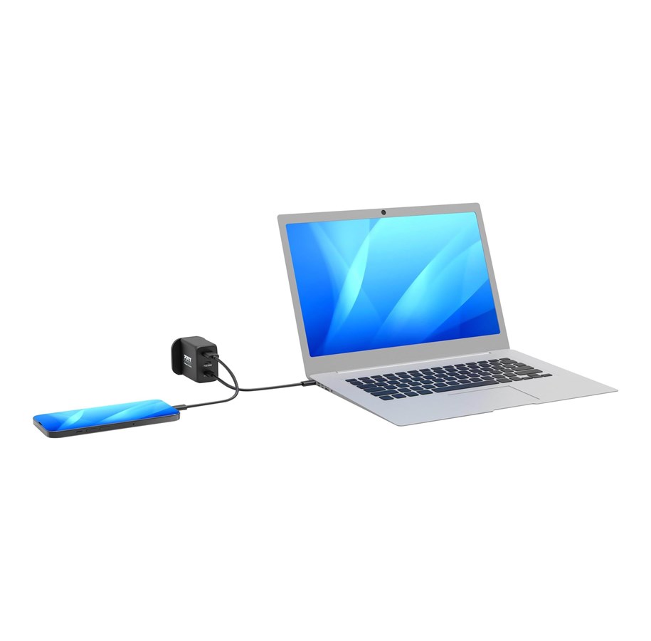 Telefon - Adapter i Ladowarka - PORT Designs PORT Connect power adapter - USB 2 x USB-C - 65 Watt - 900106-UK
