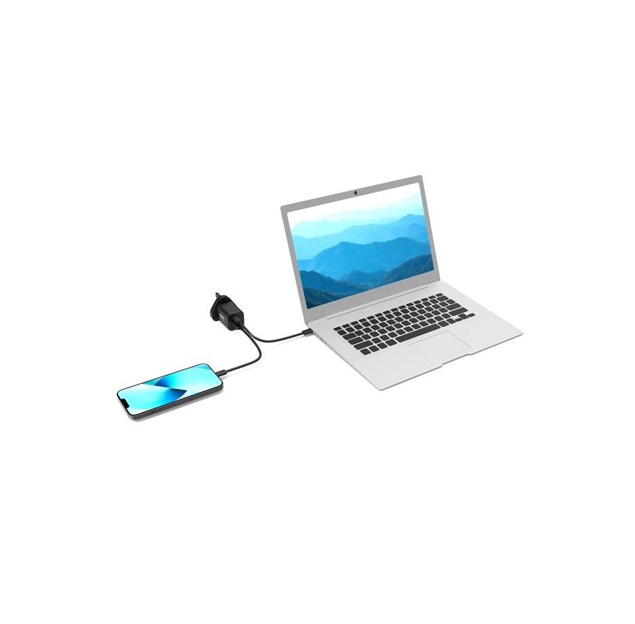 Telefon - Adapter i Ladowarka - PORT Designs PORT Connect power adapter - USB 24 pin USB-C - 45 Watt - 900105-UK