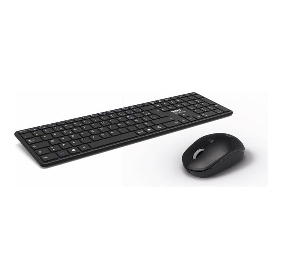 Klawiatura - PORT Designs PORT Connect - Professional Executive Pack - keyboard and mouse set - rechargeable - QWERTY - Nordic Input Device - Zestaw klawiatura i mysz - Nordycki - Czarny - 900907RNO