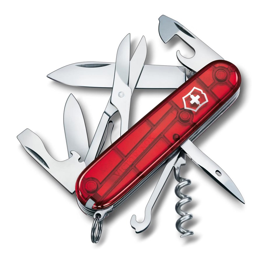 Narzędzia wielofunkcyjne - Victorinox Climber (Red transparent) - V-1.37 03.T