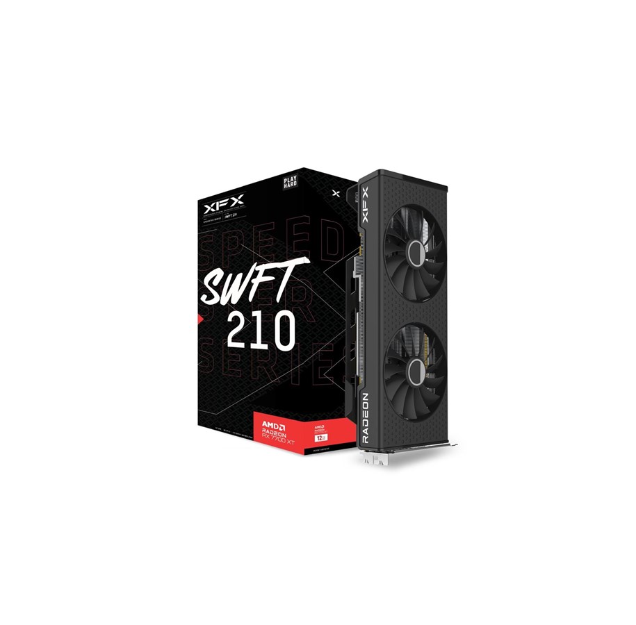 Karta graficzna - XFX Radeon RX 7700 XT Speedster SWFT 210 Core - 12GB GDDR6 RAM - Karta graficzna - RX-77TSWFTFP
