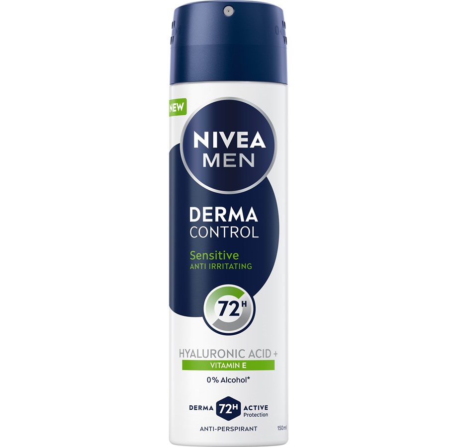 Perfumy i zapachy - Nivea Derma Control Sensitive Male Spray 150ml - 4006000199740