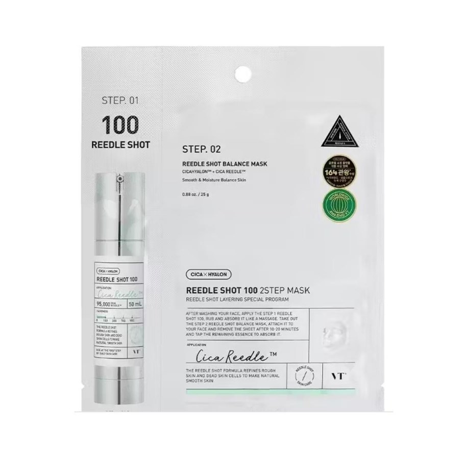 Pielęgnacja twarzy - VT COSMETICS Reedle Shot 100 2-Step Mask - VTP21-M100