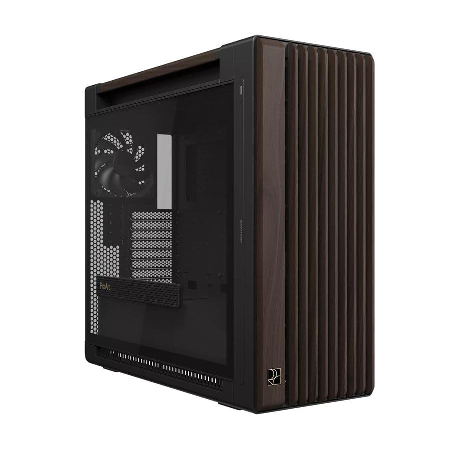 Obudowa komputerowa - ASUS PROART PA602 Walnut Wood TG - Obudowa komputerowa - Miditower - Brazowy - 90DC00J0-B09030