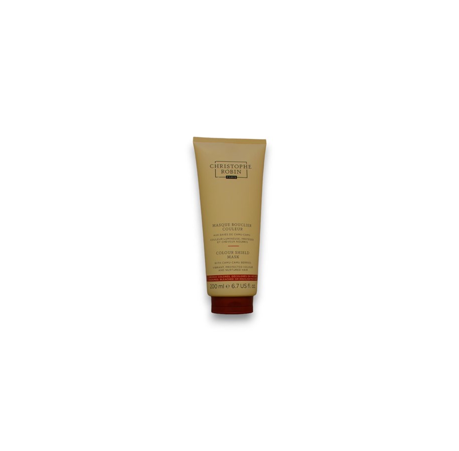 Pielegnacja wlosów - Christophe Robin Colour Shield Camu-Camu Berries Hair Treatment Cream Mask For Colour Protection 250 ml - 5056379590685