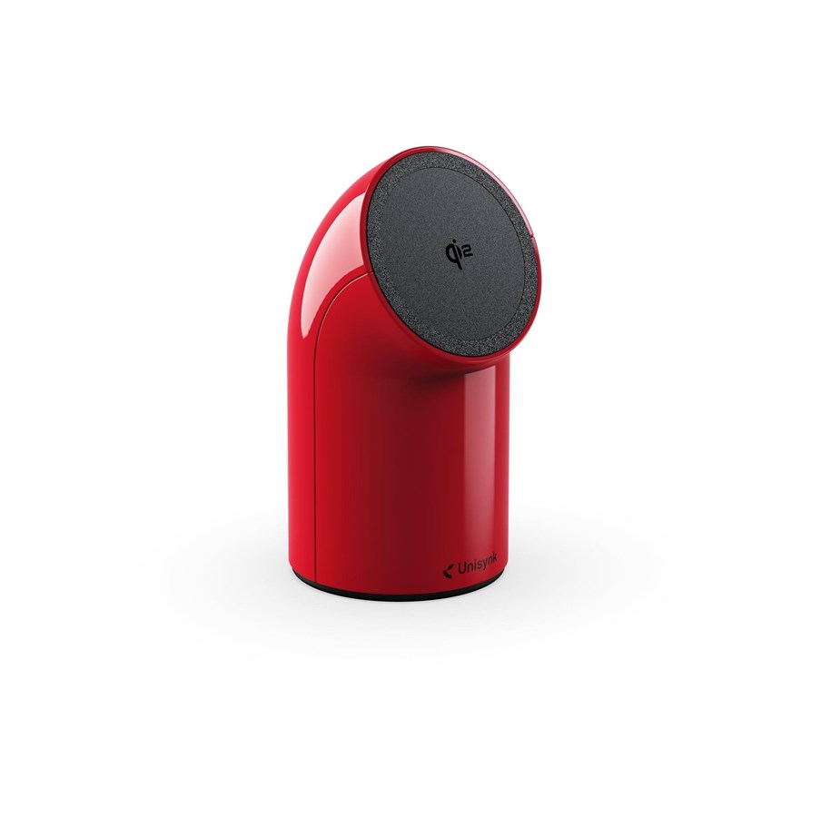 Telefon - Adapter i Ladowarka - Unisynk Stand2 – Magnetic Wireless Charger Qi2 - Red - 10443