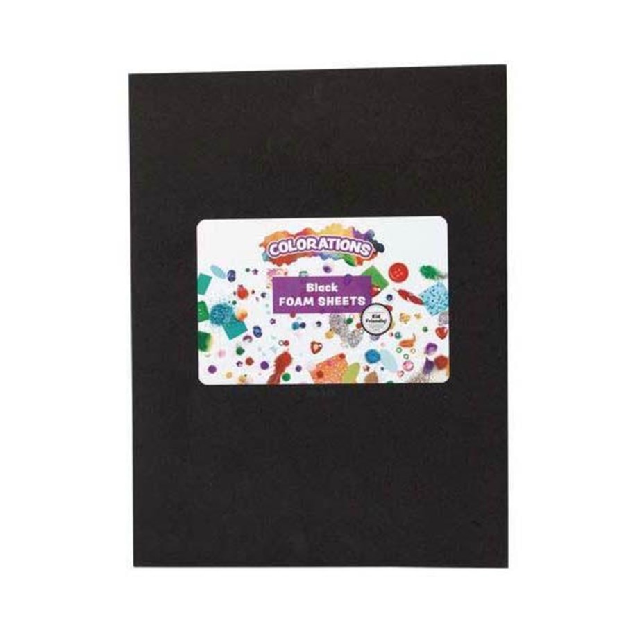 Kreatywne gry - Colorations - Foam Sheets Black 10 pcs. - CHCLFMBK