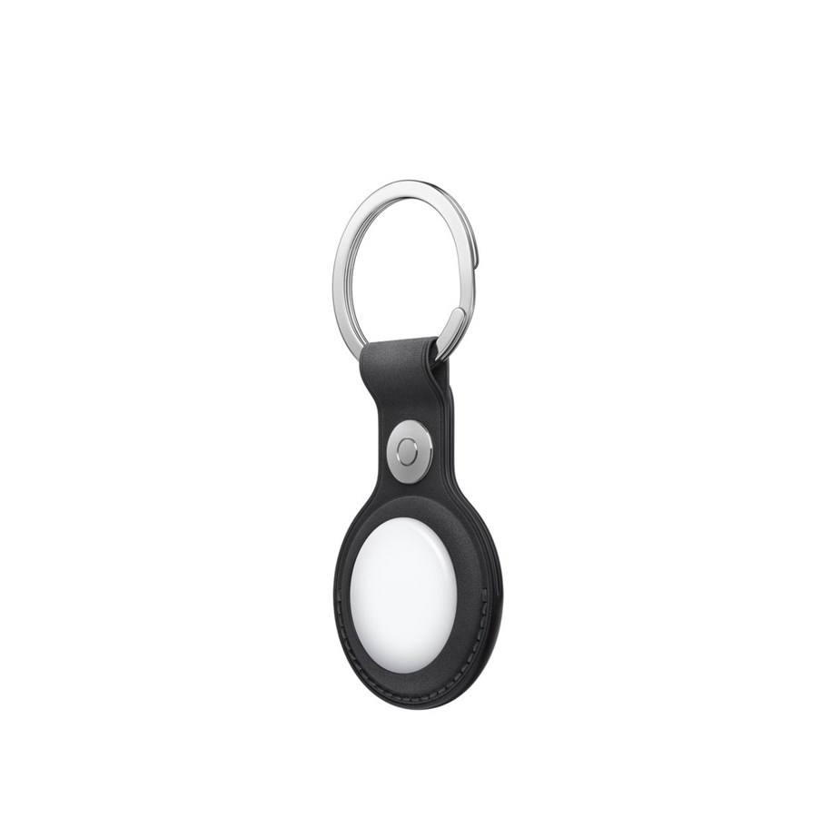 Telefon - Inne akcesoria - Apple AirTag FineWoven Key Ring - Black - MGG24ZM/A